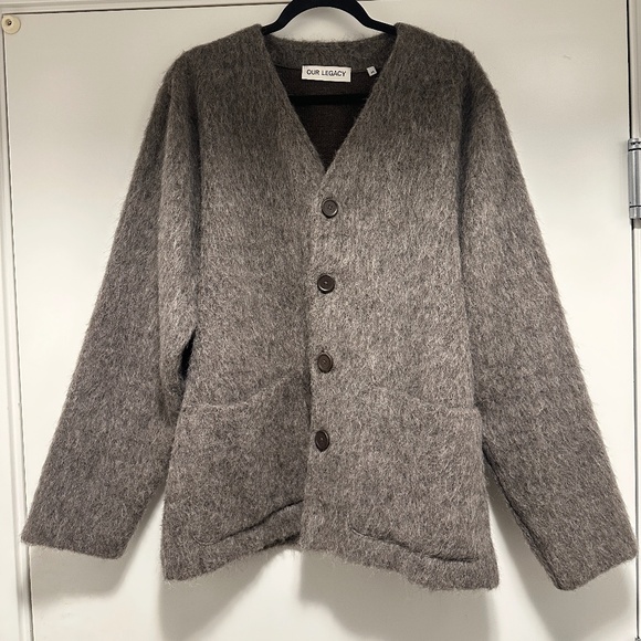 Our legacy mohair cardigan - brown - Picture 1 of 5